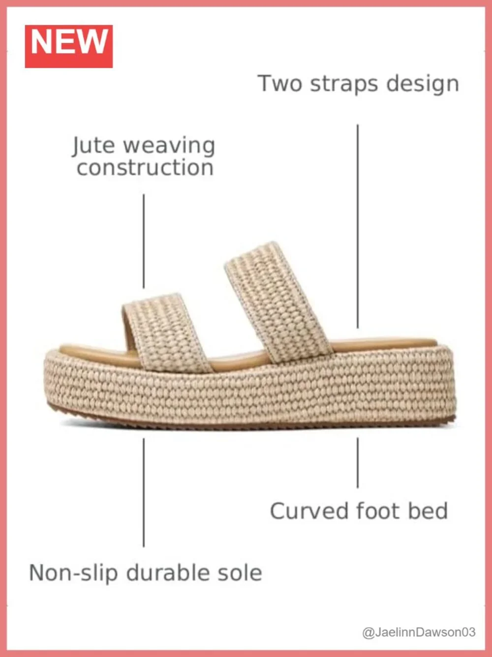 Women's Platform Wedge Sandals Espadrilles Raffia Handmade Summer Beach Shoes